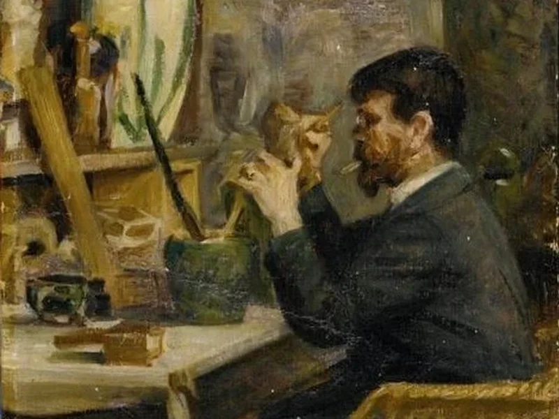 1870-Karl Schrøder - Heinrich Dohm - Karl Schrøder portrait